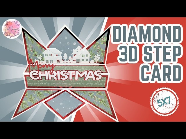 WOW 5" x 7" 3D Diamond Step Card Tutorial | Stunning 3D Layered Design Made Easy