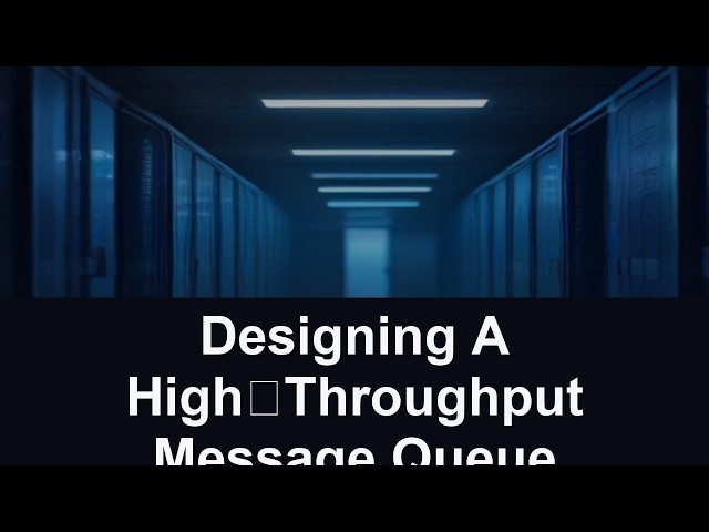 Designing A High‑Throughput Message Queue