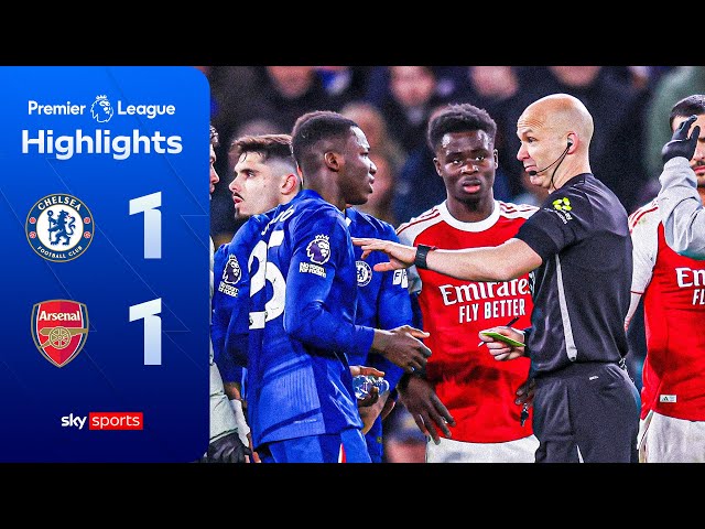 Caicedo SEES RED in chaotic London derby! 😱 | Chelsea 1-1 Arsenal | Premier League Highlights