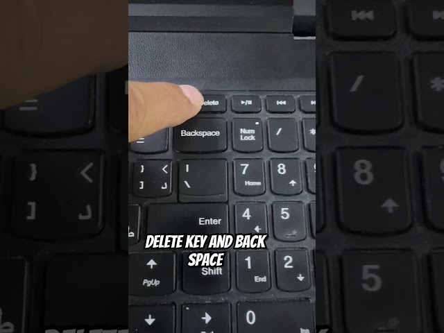 Delete key and back space. #tutorial #tagalog #fyp