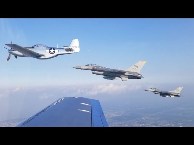 The U.S.A.F. Heritage Flight - Honoring our Heroes | EAA Spirit of Aviation Week 2020