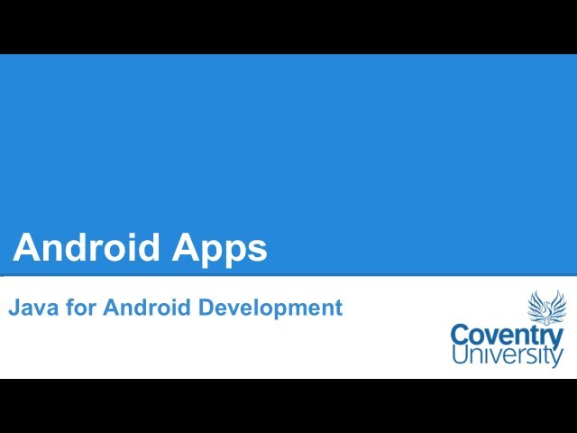 Java for Android Development