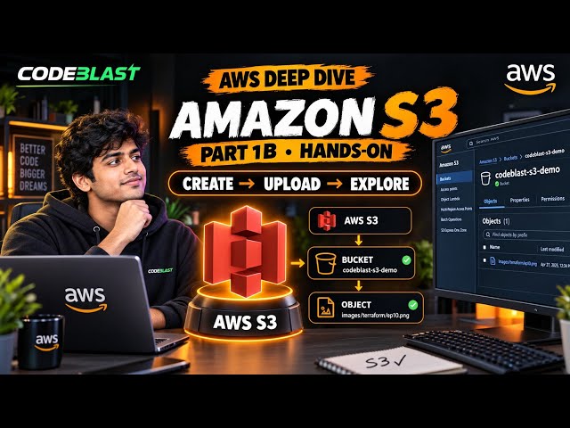Amazon S3 Hands-On: Create Your First S3 Bucket & Upload an Object 🚀
