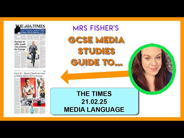 GCSE Media - The Times 21.02.25 - Media Language