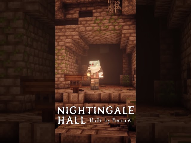 Nightingale Hall in Minecraft - Tamrielcraft build showcase #shorts