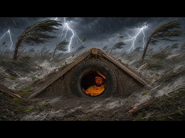 Building a Cozy Underground Shelter to Survive a Sandstorm | Bushcraft & Survival
