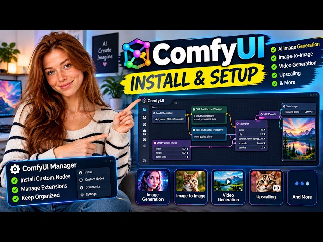 ComfyUI Full Installation Guide 2026 + ComfyUI Manager | Step-by-Step Setup