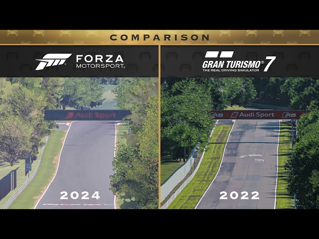 Latest Updates ❯ Forza Motorsport 🆚 Gran Turismo 7 | Detailed Graphic Comparison: Nordschleife