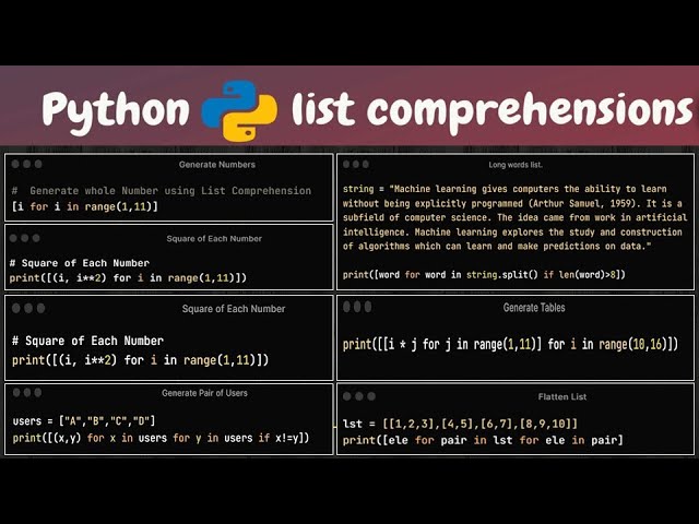Python List Comprehensions Magic Tricks Tutorial #26