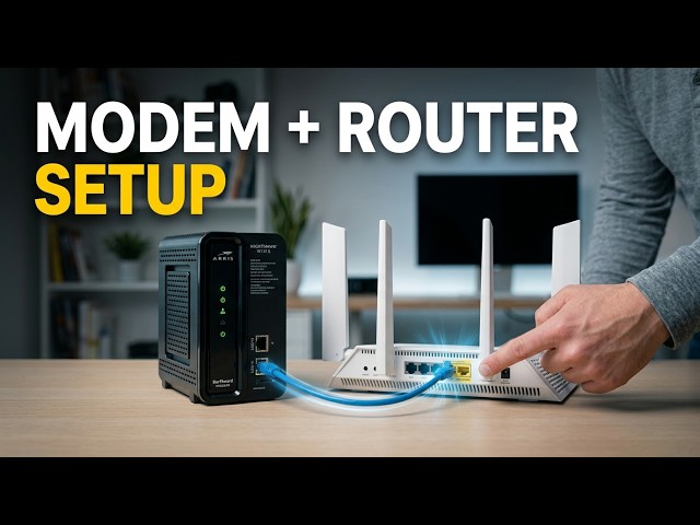 How to Connect a Modem and Router