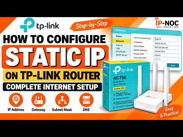 How to Configure Static IP on TP-Link Router | Complete Internet Setup