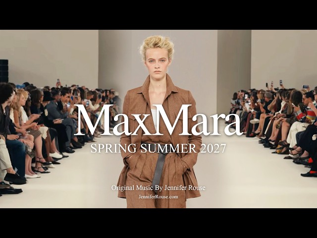 MAX MARA 2027 Spring/Summer Fashion Show - Milan Fashion Week - Original Music By Jennifer Rouse