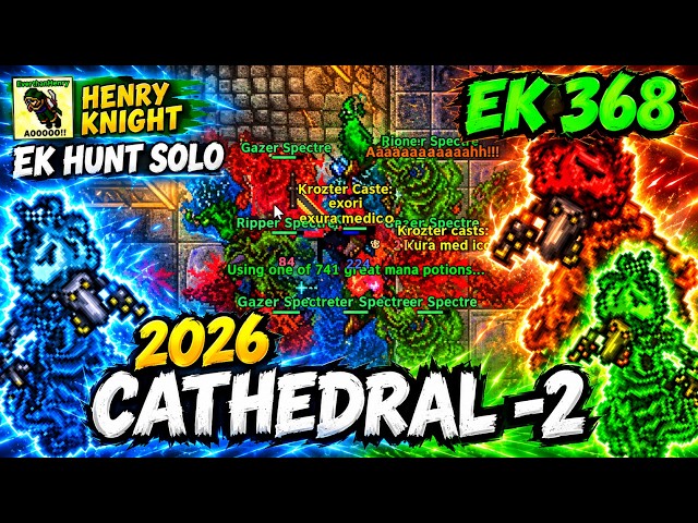 TIBIA: EK 368 SOLO HUNT CATHEDRAL -2 (BURIED CATHEDRAL) #243