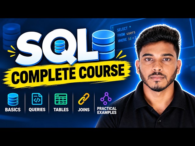 SQL Complete Course for Beginners | Full SQL Course | SQL Masterclass