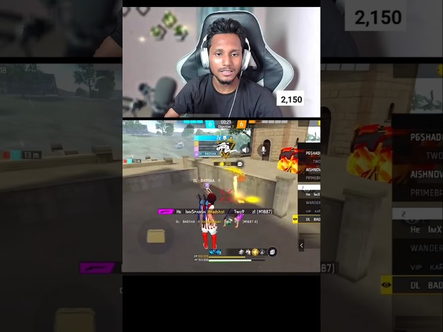 Badsha ka impossible 1v6 😱 subscriber called panel user #shorts #youtubeshort #virel #freefire #ff