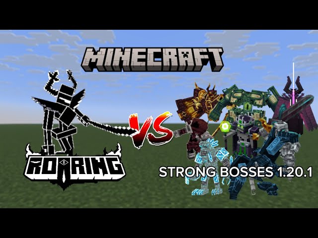 Roaring Knight vs Strong Bosses 1.20.1 | Minecraft Java Edition Mob Battles
