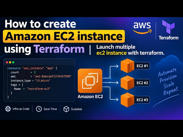 How to create Amazon EC2 instance using Terraform | Launch multiple ec2 instance with terraform