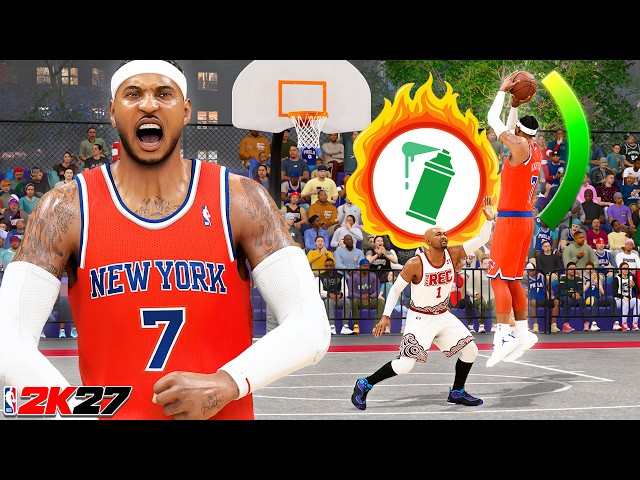PRIME CARMELO ANTHONY BUILD is UNSTOPPABLE in RANDOM REC (NBA 2K27)