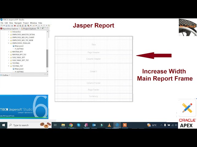 How to Increase Width Main Report Frame in Jasper Report / Jasper Report Server | Mr Gactack