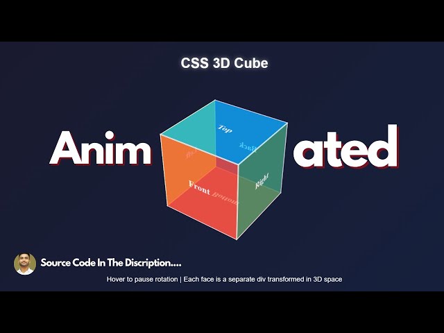 Creating a Custom 3D Cube with CSS