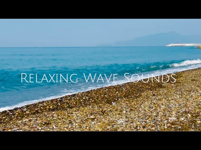 NO ADS🌊3Hours Gentle Sea Wave Sounds🏝️Pebble Beach Serenity - Seaside Solitude, Relaxing White Noise