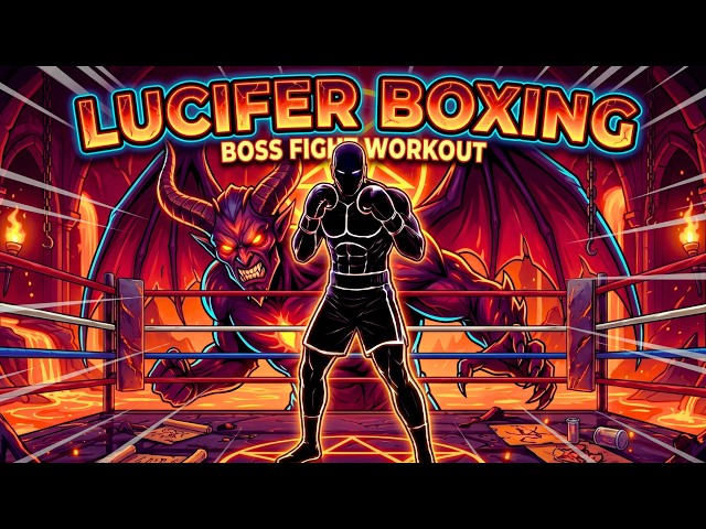 🔥LUCIFER BOXING ARENA🥊Hell Boss Fight Workout | Interactive Rhythm Boxing Game 🎮 Immersive Warm Up🔥