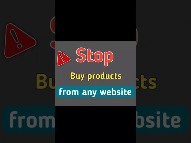 Stop Buying Products from Any Website 🤯