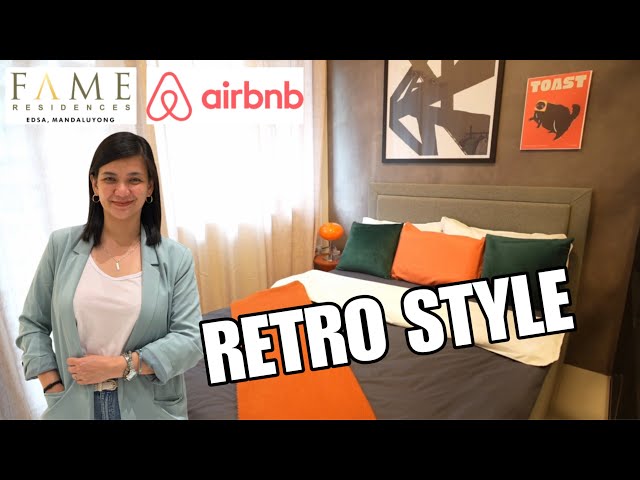 Retro Design AirBnB Condo Tour l SMDC Fame Residences l Justine Artieda - SMDC TV