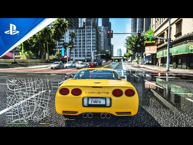 GTA 6 2021 Graphics 🎮 PlayStation 5 8k Resolution! Driving Gameplay & RAY-TRACING GTA V PC MOD