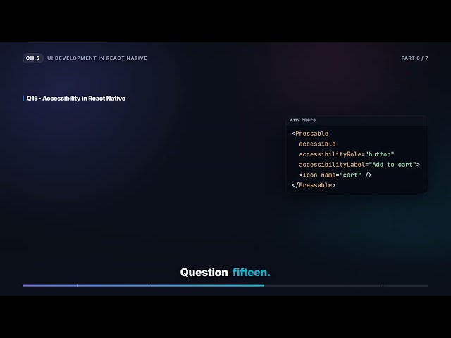 Back Button, KeyboardAvoidingView & Accessibility | React Native Interview (5.6)