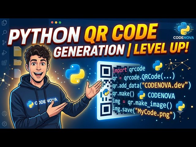 QR Code Generation Using Python | Python Project for Beginners @SkillSprint_75