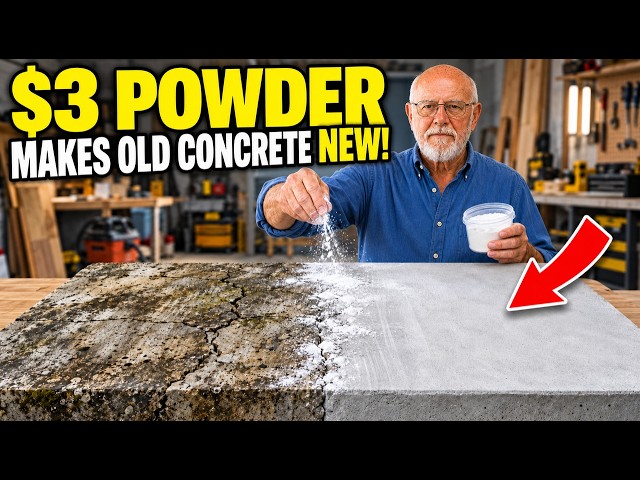 Stop Paying to Replace Your Driveway — This $3 Powder Makes Old Concrete Look New Again
