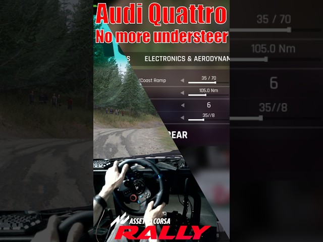 Fixing Audi Quattro understeer setup tutorial #assettocorsarally #wrc #simracing