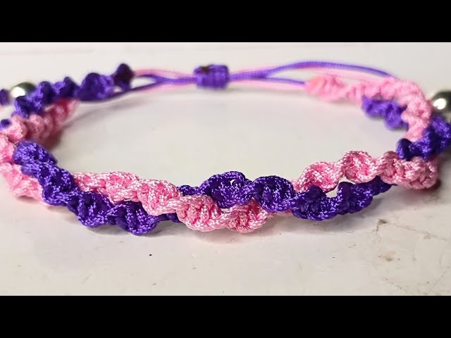 Two-Color Double Spiral Bracelet Tutorial