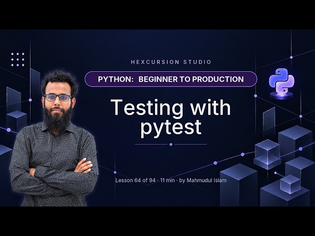 pytest Tutorial for Beginners — Your First Python Tests | Python 64/94