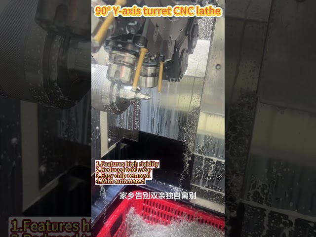 LIHAO CNC lathe 90° Y axis turret machine #cnc #cncmill #machine