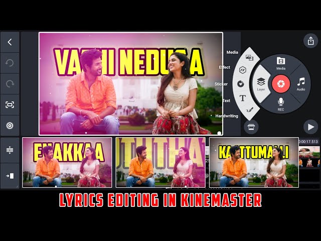 Kinemaster Tutorial - How to Make Lyrics WhatsApp Status Video Editing in Kinemaster