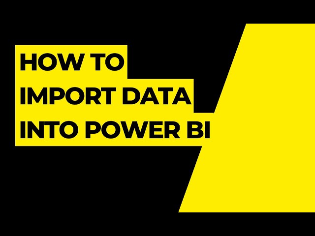 How to import data into Power BI - 01 (Power BI Training)