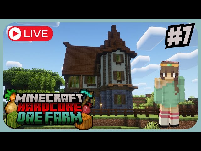 Modded Hardcore Minecraft - Dae Farm - Decorating the Farmhouse and Storage Building