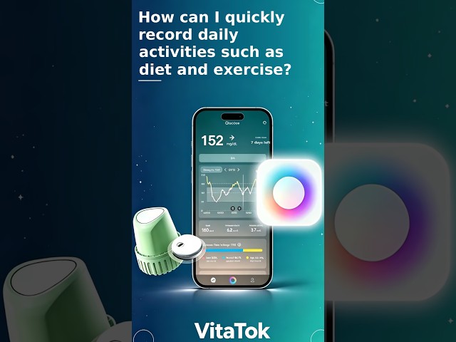 How can I quickly record daily activities such as diet and exercise?