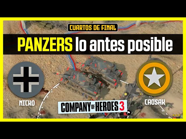 🏆 MASTER LEAGUE - Nicko vs Caosak #2 | Company of Heroes 3
