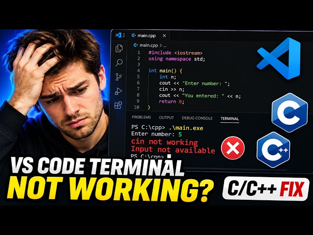 How to Fix VS Code Terminal Not Working | C/C++ “cin not working” Input Problem Solved (2026)