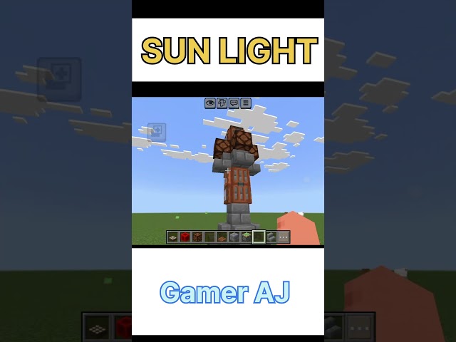 Sun Light ๐คฏ #minecraft #gaming #GamerAJ