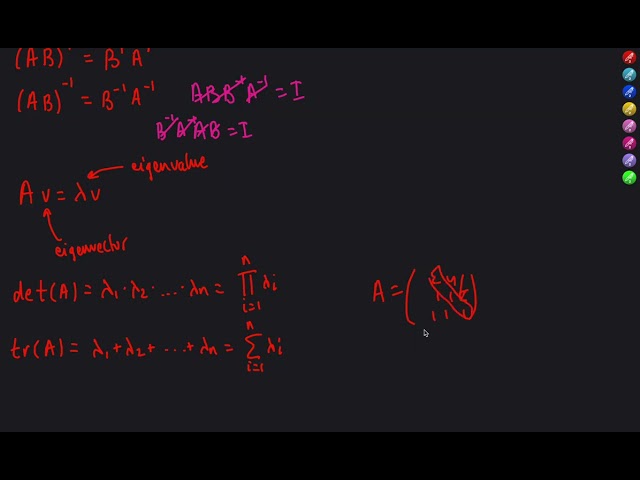 Linear Algebra Overview for Machine Learning