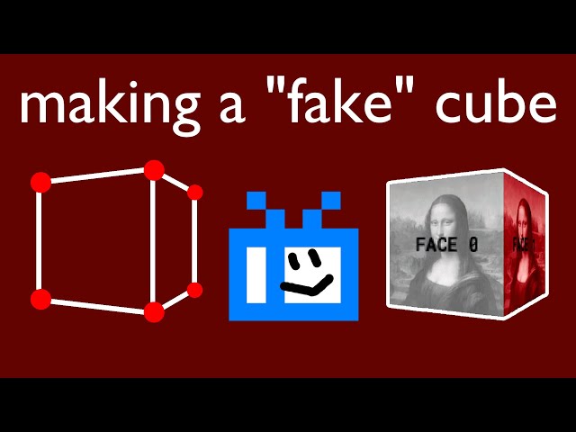 Making a cube in the most complicated way