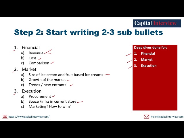 The only framework you need - How to answer initial question - Capital Interview
