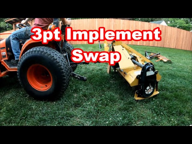 How To Swap 3pt Hitch Implements B7500 3 point