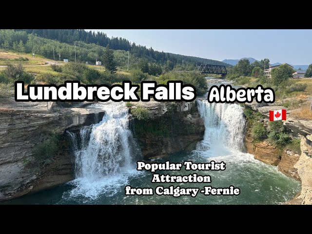 Lundbreck Falls, Alberta, Canada | Popular Tourist Attraction from Calgary to Fernie BC 🇨🇦