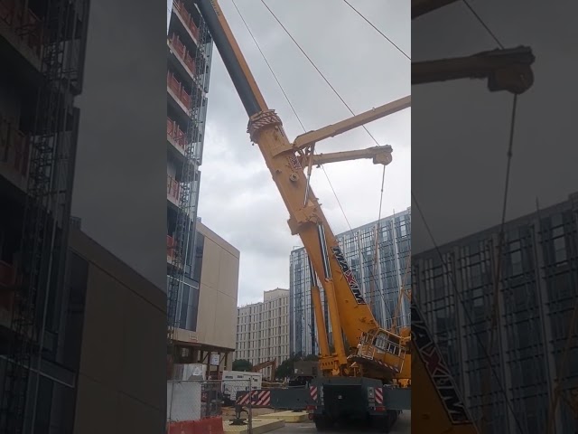 Pedestrian Bridge Installation via Crane