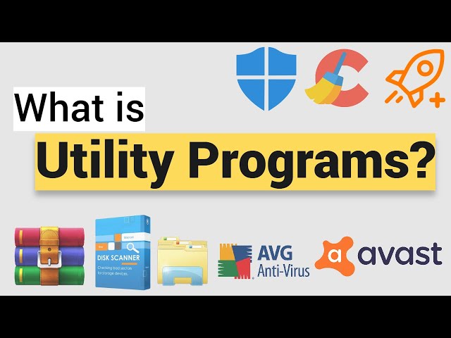 What is UTILITY PROGRAMS ? | Types of Utility Programs